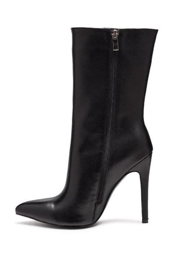 NAGINI Over Ankle Pointed Toe High Heeled Boot