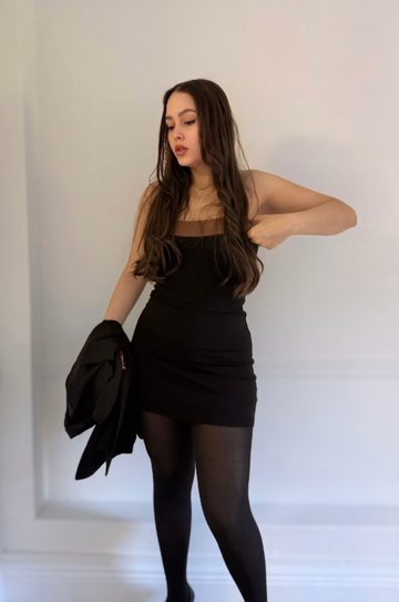 Strappless Dress
