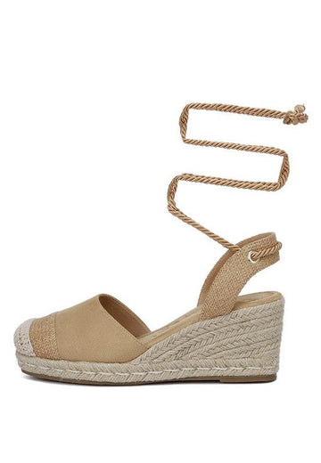 Aiden Lace-Up Crochet Espadrilles