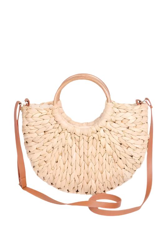 Straw Weaved Swing Clutch