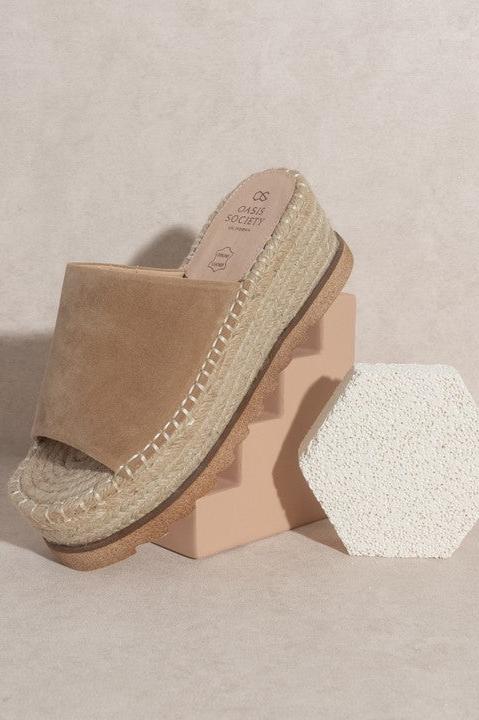 OASIS SOCIETY Ivy - Espadrille Platform Slide