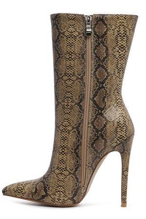 MICAH POINTED STILETTO HIGH ANKLE BOOTS
