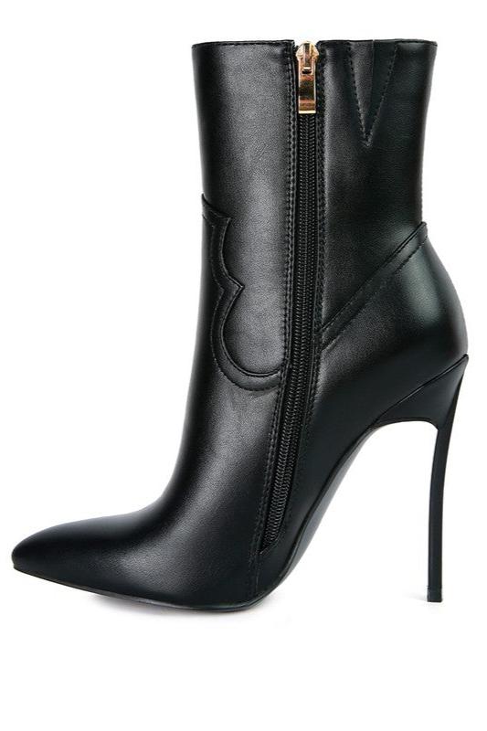 JENNER High Heel Cowgirl Ankle Boot