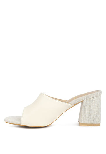 ADDIE Block Heel Slip On Sandals