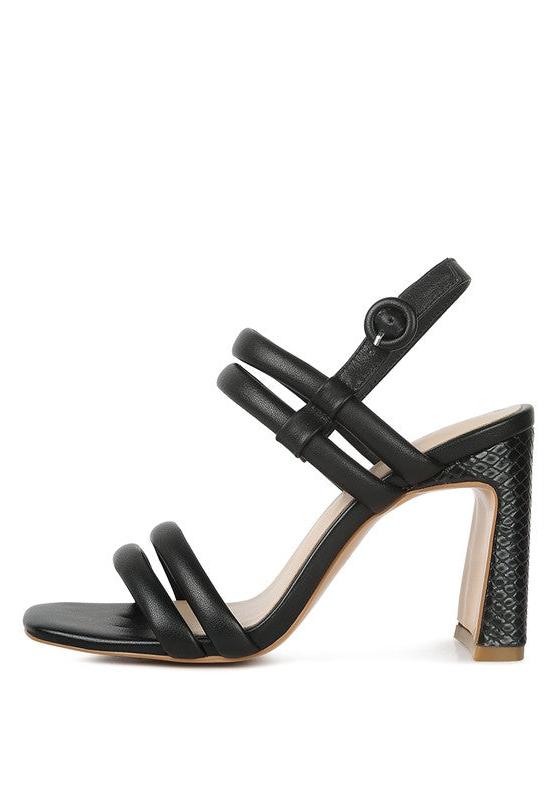 AVIANNA Slim Block Heel Sandal