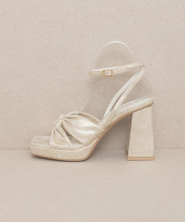 OASIS SOCIETY Zoey - Knotted Band Platform Heels