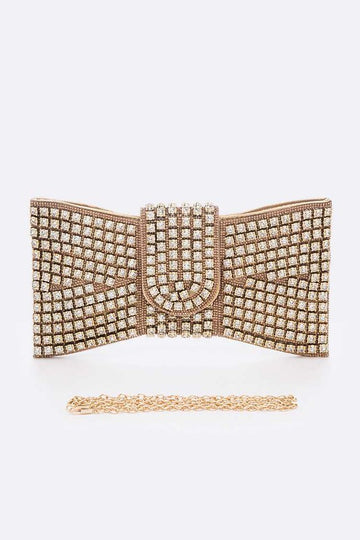 Rhinestone Bowtie Iconic Clutch Bag