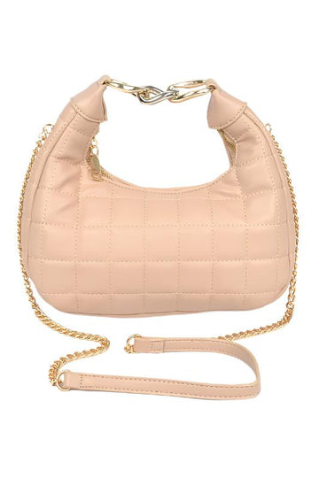 Quilted Top Handle Convertible Swing Bag