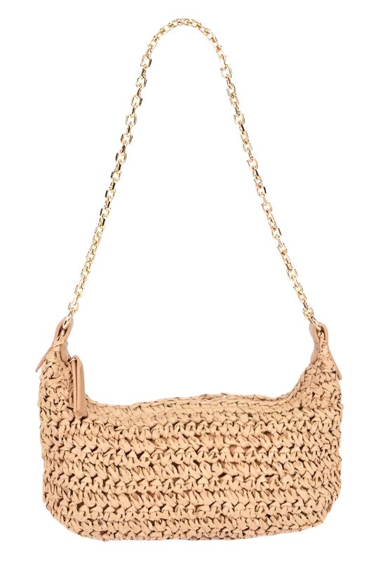 Faux Straw Fashion Shoulder Bag