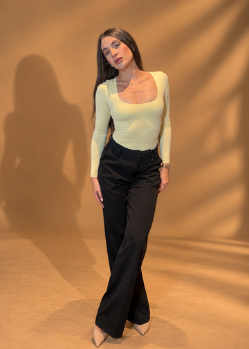 Butter yellow bodysuit