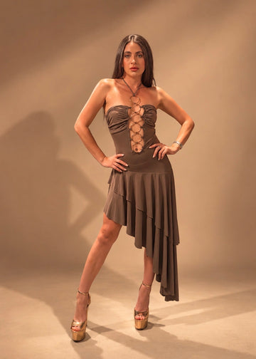 Mocha muse dress
