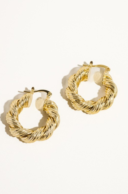 Twisted Loop Earrings